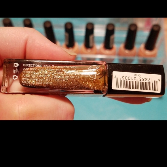 JULEP Gold Glitter Nail Varnish Top Coat OSCAR! - Picture 5 of 12